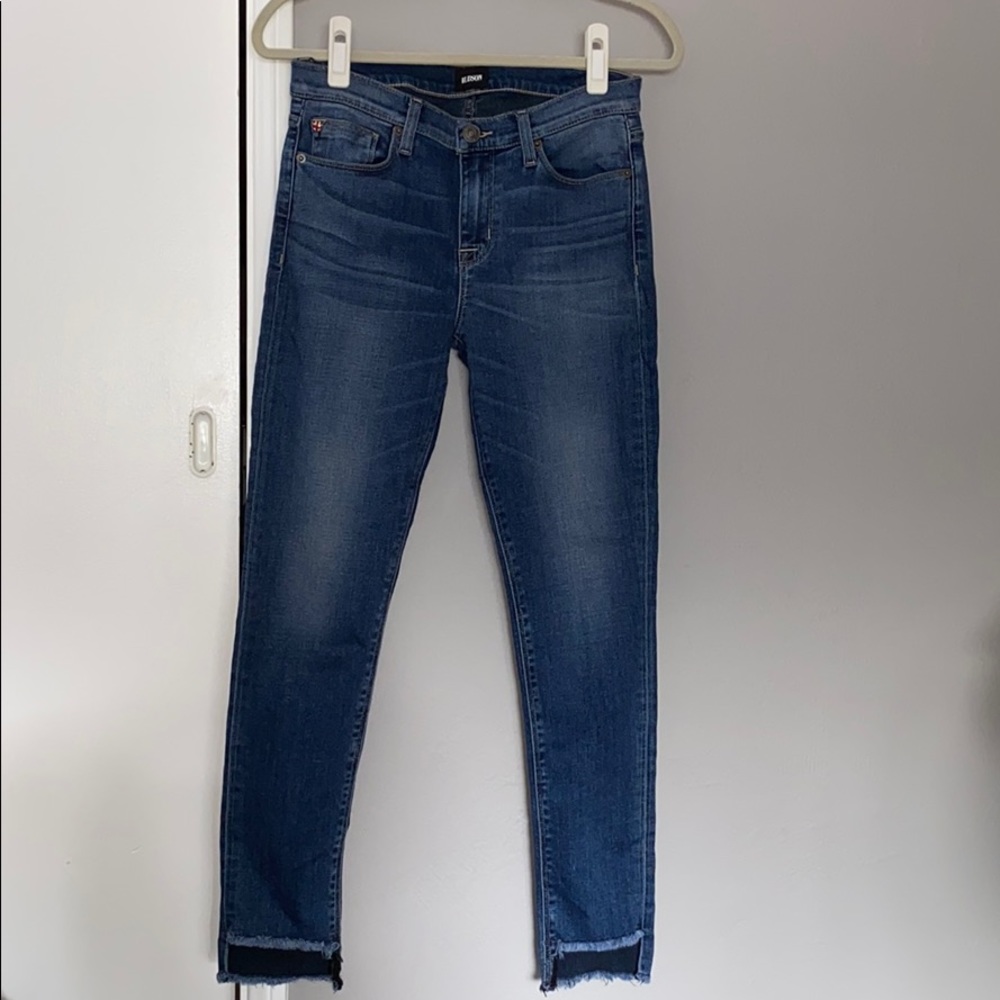 Hudson step hem jeans